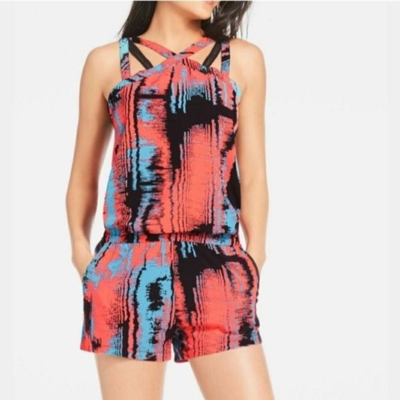 Fabletics Pants - Fabletics Liza Sleeveless Romper in Heat Wave NEW